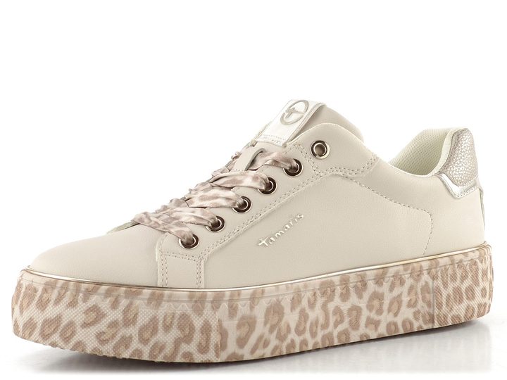 Tamaris tenisky na platformě leopard combi 1-23751-44
