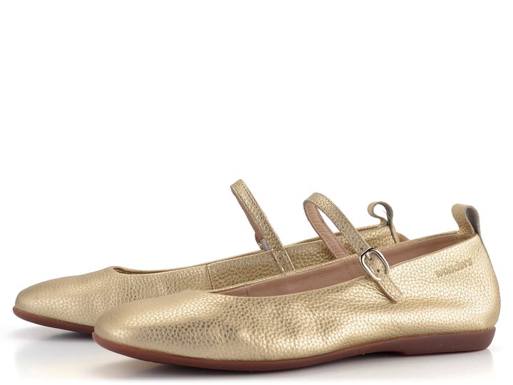 Wonders baleríny s pásikom metalické Platino A-86101