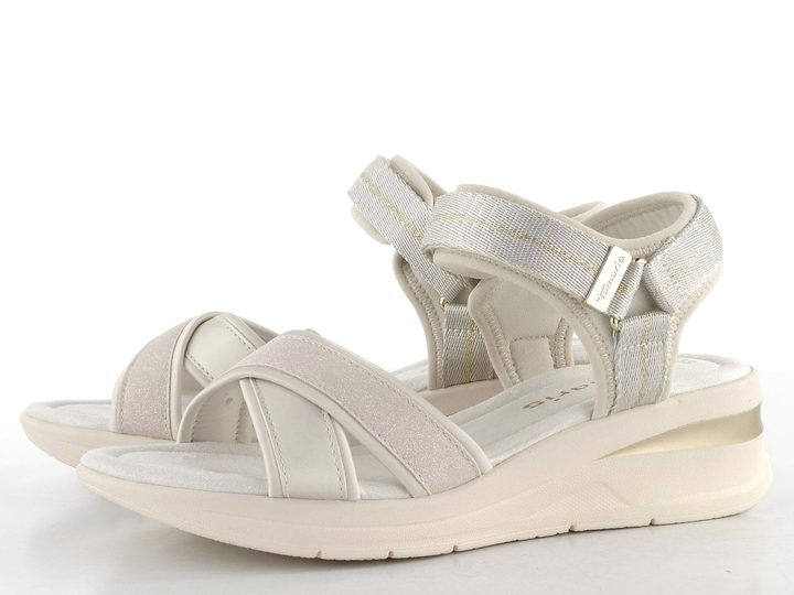 Tamaris sandály na klínku Ivory 1-28262-44