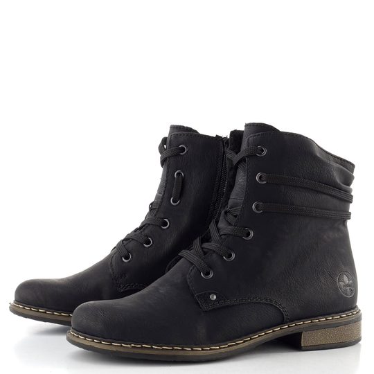 Rieker šněrovací kotník černý 71229-02