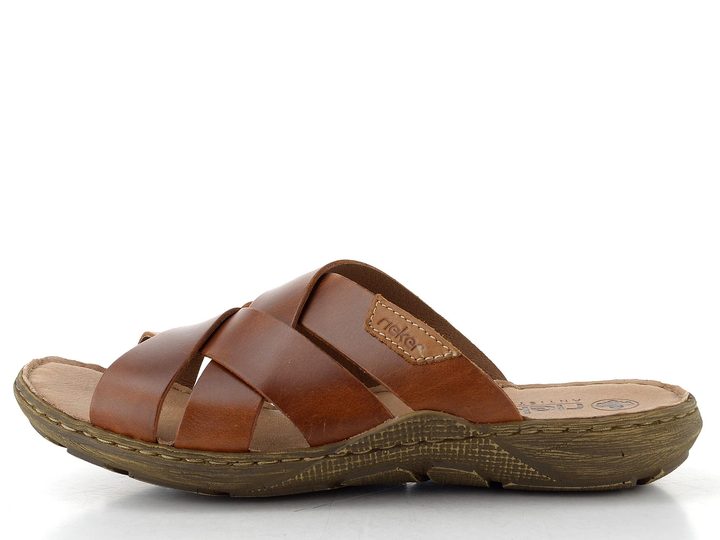 Rieker pánské pantofle hnědé 22092-24