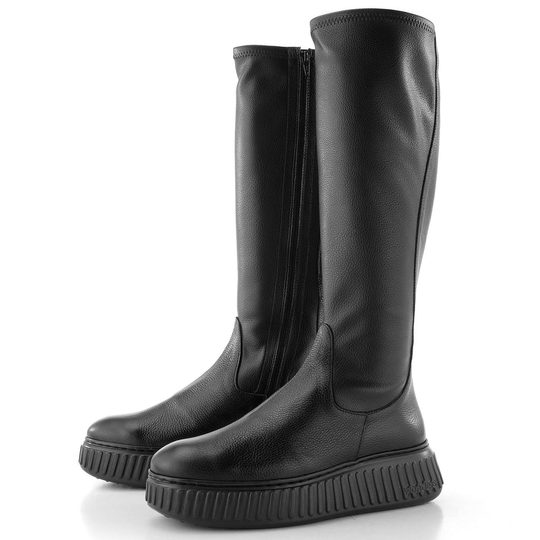 Wonders kozačky na platformě negro A-5204