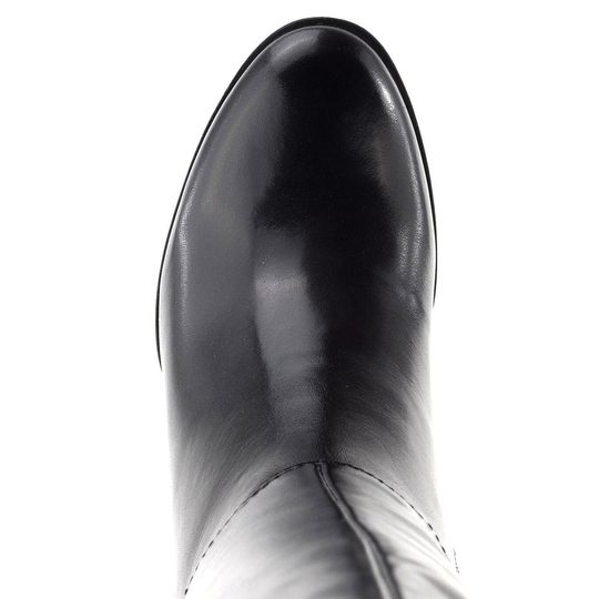 Tamaris čižmy na podpätku black 1-25542-43