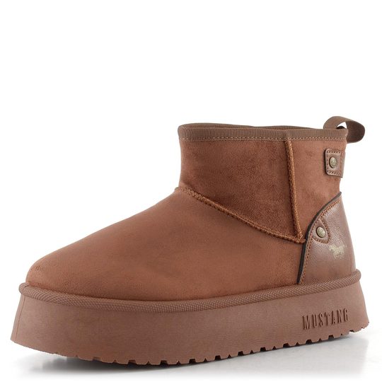 Mustang válenky na platformě brown 15M0202001