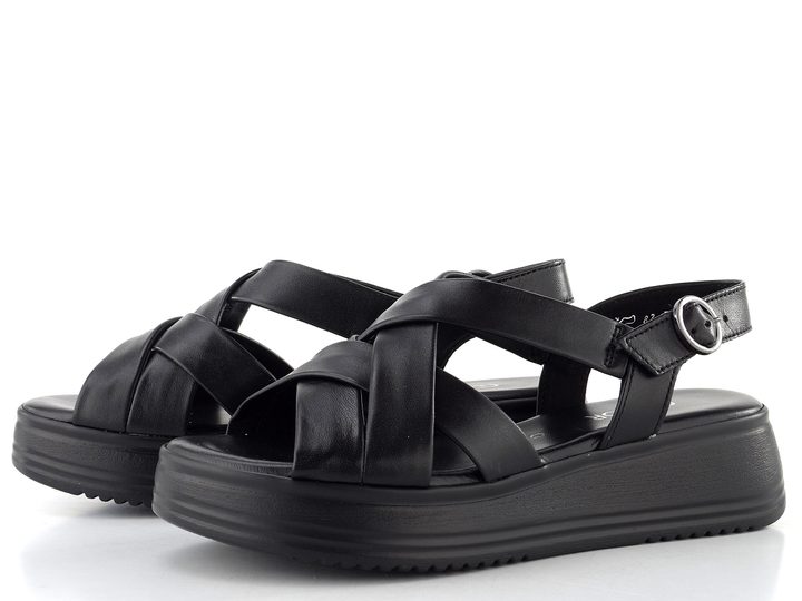 Gabor sandály na platformě černé 82.743.57