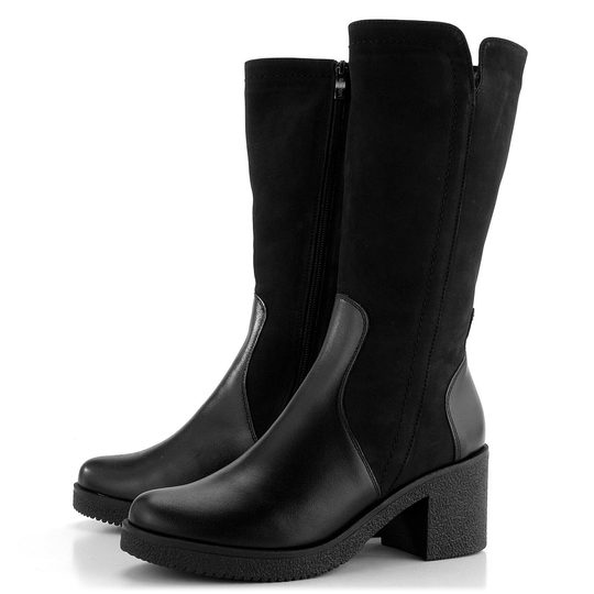 Barton dámské polokozačky černé 8123