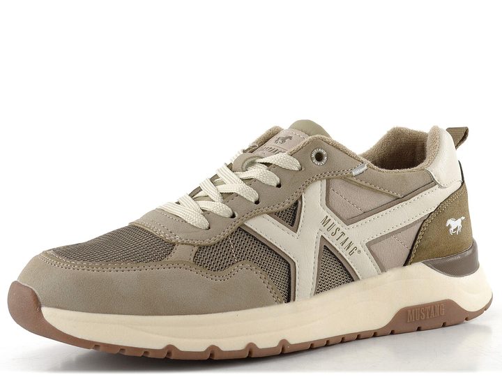 Mustang pánske šnurovacie tenisky beige 26M0291005