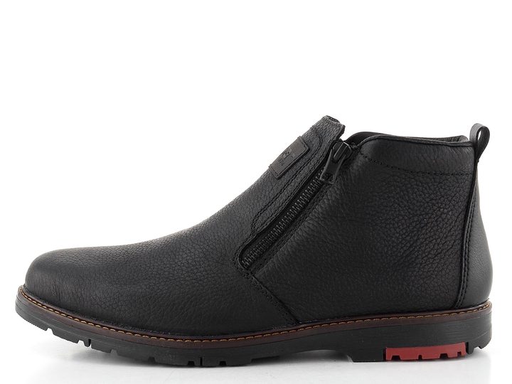 Rieker pánský kotník se zipem černý 10553-00