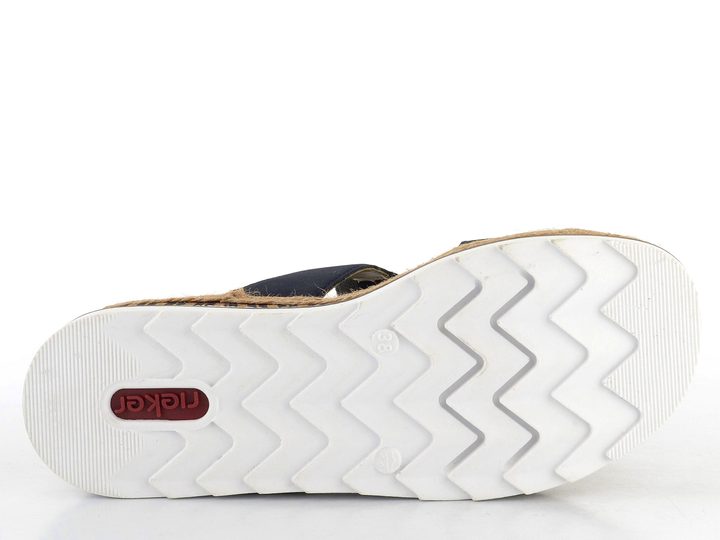 Rieker modré šľapky na kline V79N2-14