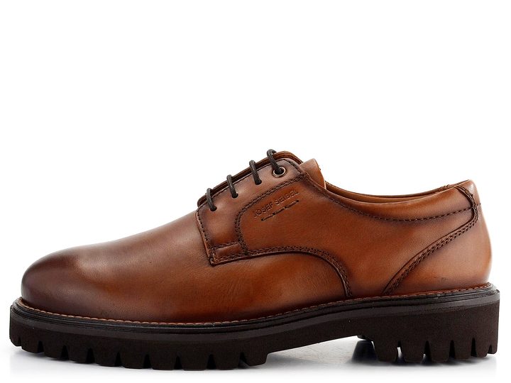 Josef Seibel hnědé šněrovací polobotky Romed Cognac 34404MA24