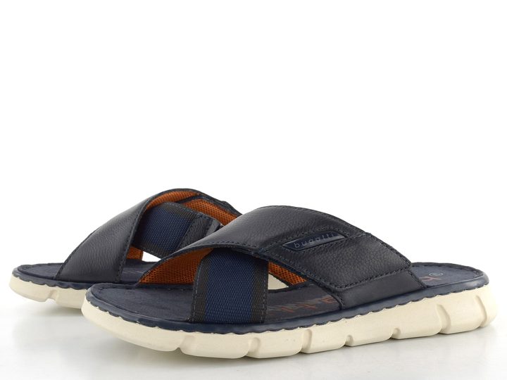 Bugatti pánské křížené pantofle tmavě modré 321-AK084-1069