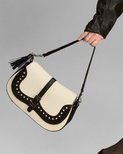 Hispanitas luxusná kabelka kombinovaná Milk/Black BI243536