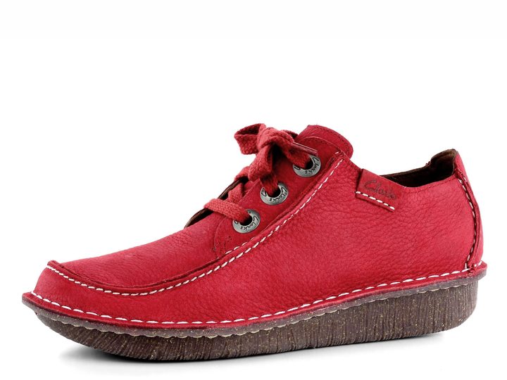 Clarks polobotky červené Funny Dream Red