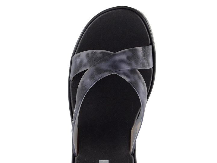 Ipanema šedo-černé pantofle na klínu High Fashion Slide Fem 83520-AQ406Z