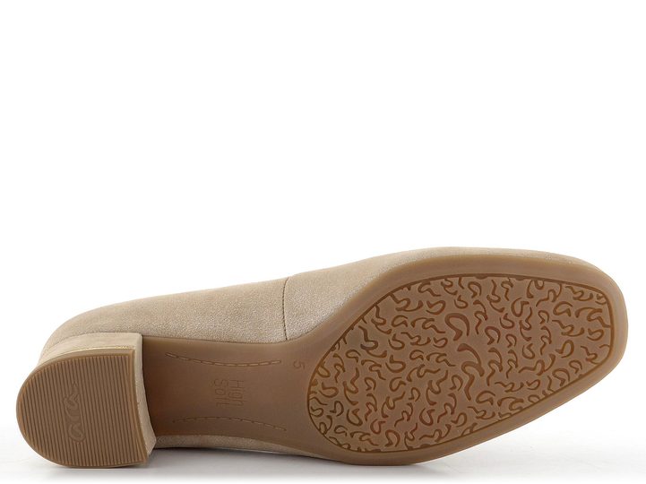 Ara širšie metalické lodičky Graz Sand 12-21838-07