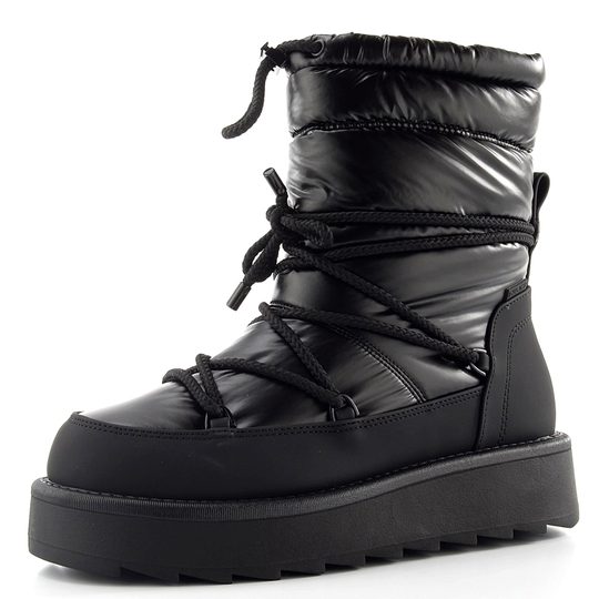 Tamaris zateplený kotník na platformě black uni 1-26836-41