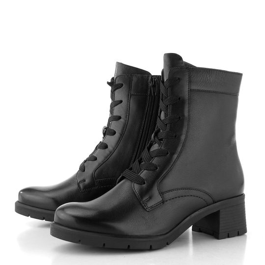 Ara dámský šněrovací kotník na podpatku Prag Black 12-59214-01