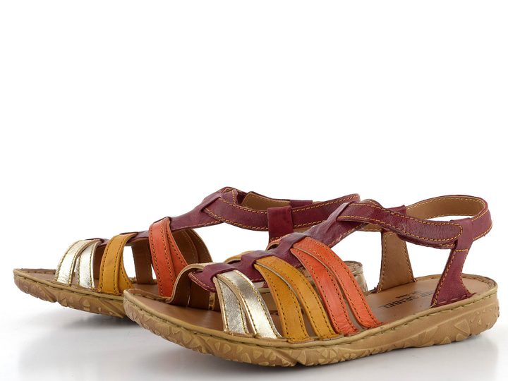 Josef Seibel páskové sandály rot-multi 74102159