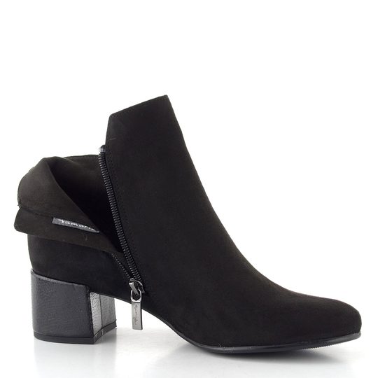 Tamaris elegantní textilní kotník black comb 1-25354-43