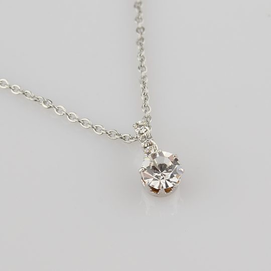 Souprava náušnic s náhrdelníkem kulatá Preciosa Crystal