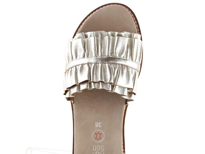 Ara dámské pantofle Kent-Sport řasené Platin 12-28121-11