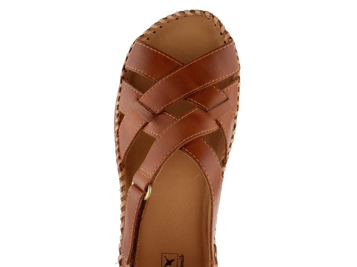 Pikolinos sandále s kríženými pásikmi Cadaques Brandy W8K-0741
