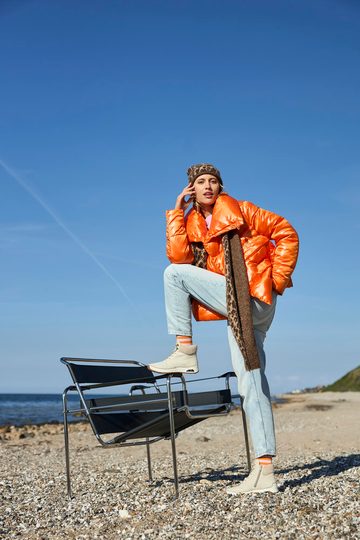 Rieker šněrovací kotník crema/offwhite-metallic 44555-60