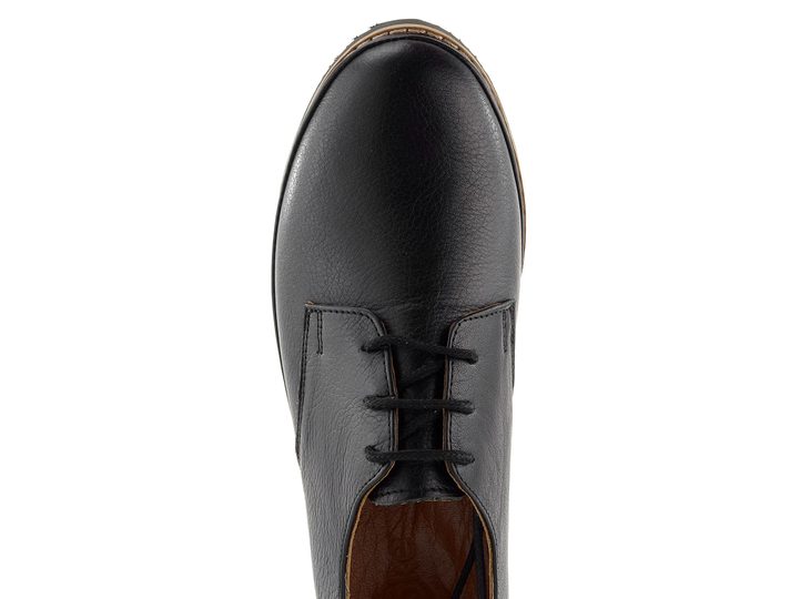 Looke hladké polobotky Leona dark black  L0687_24