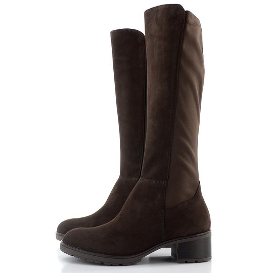 Gabor kozačky na podpatku vel. M-Stretch mocca/brown 8011.03.003