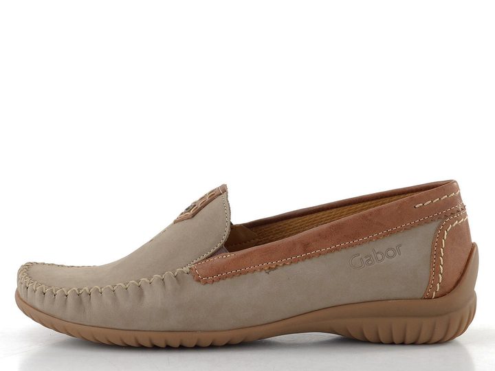 Gabor mokasíny s ozdobným šitím corda/new whisky 86.090.43