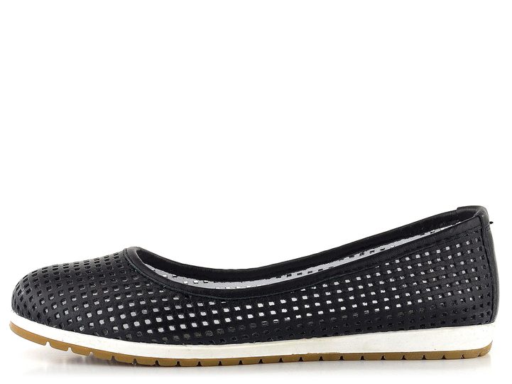 Looke perforované baleríny Carrolin black L0601_10