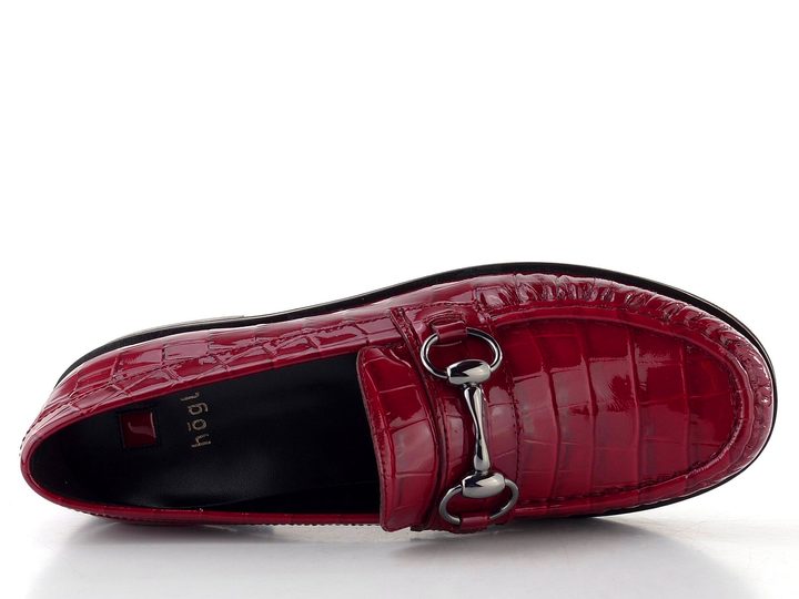 Högl lakované mokasíny cabernet 0-101415-4400