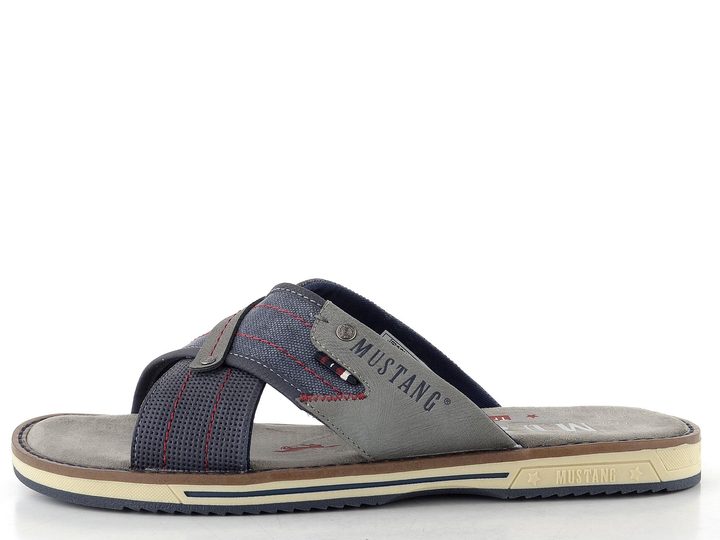 Mustang pánské pantofle s kříženými pásky navy 26M0101001