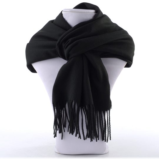 Bugatti pánsky kašmínkový šál čierny 630300-990