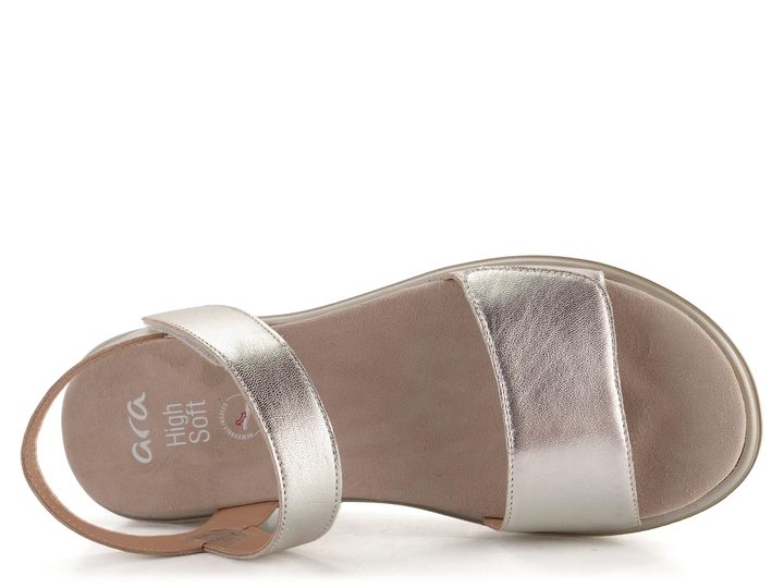 Ara sandály na platformě s klínkem Bilbao Platin 12-33518-11