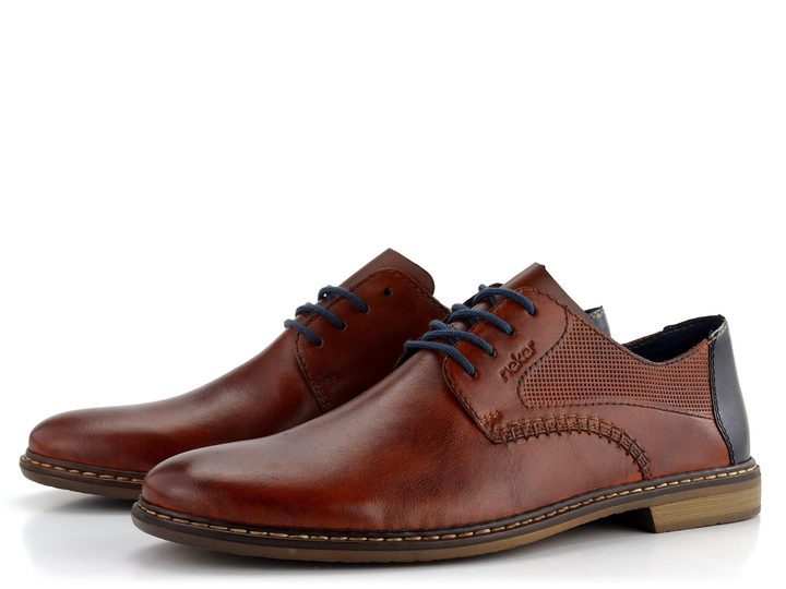 Rieker hnědé pánské šněrovací polobotky 13418-24