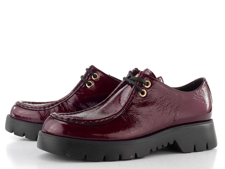Högl metalické polobotky na hrubé podešvi cabernet 0-102416-4400