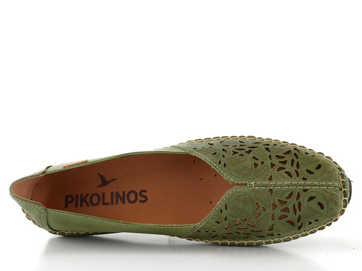 Pikolinos prořezávané baleríny Jerez mint green 578-4976