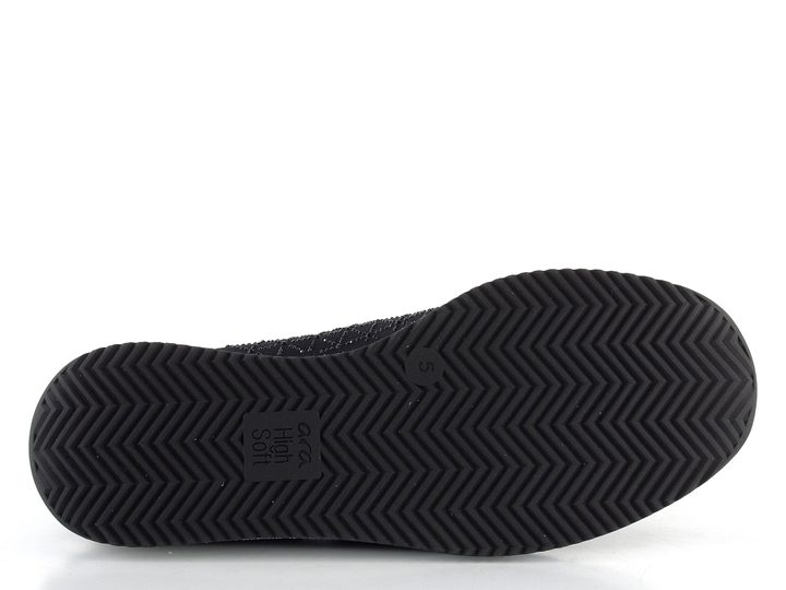 Ara textilní mokasíny černé Lissabon 12-54050-10