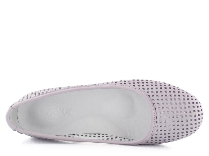 Looke perforované baleríny Carrolin light purple L0601_65