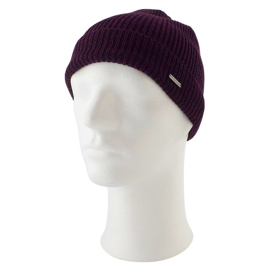 Bugatti dárková sada vlněné čepice a šály v krabičce vínová 630214-390