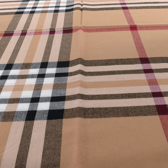 Fraas šál s kostkovaným vzorem světle hnědý 631114-180