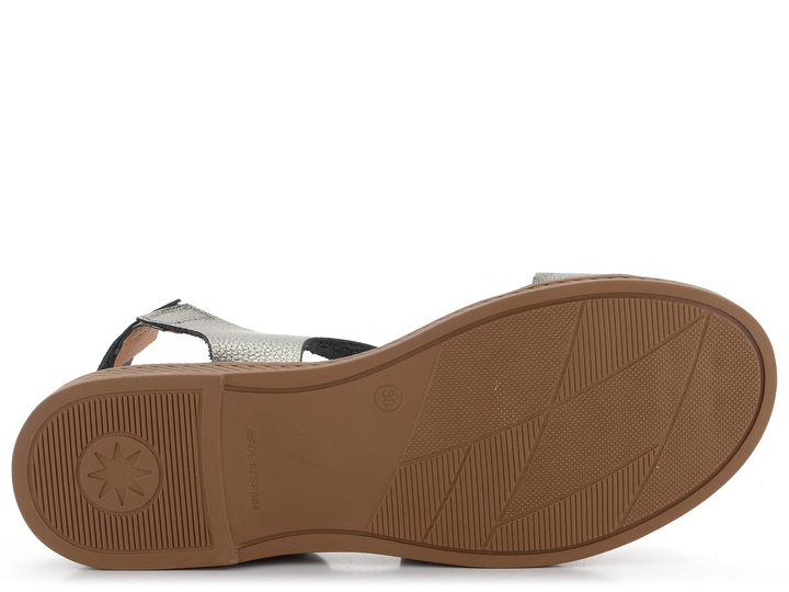 Marila metalické sandály Ash Grab. Lam. Acero