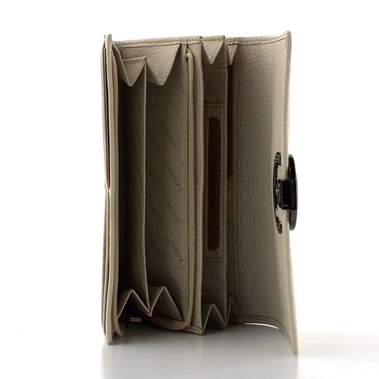 Kožená dámská peněženka velká off white BLC-6127-224