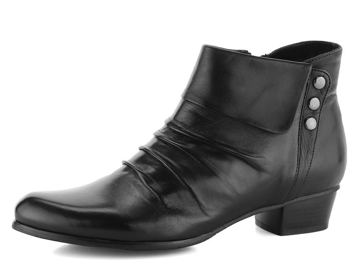 Regarde riasené členkové topánky s golierom Black Stefany-278