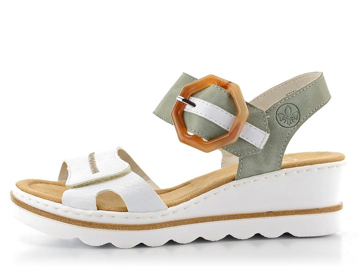 Rieker sandály s plastovou sponou 67476-81