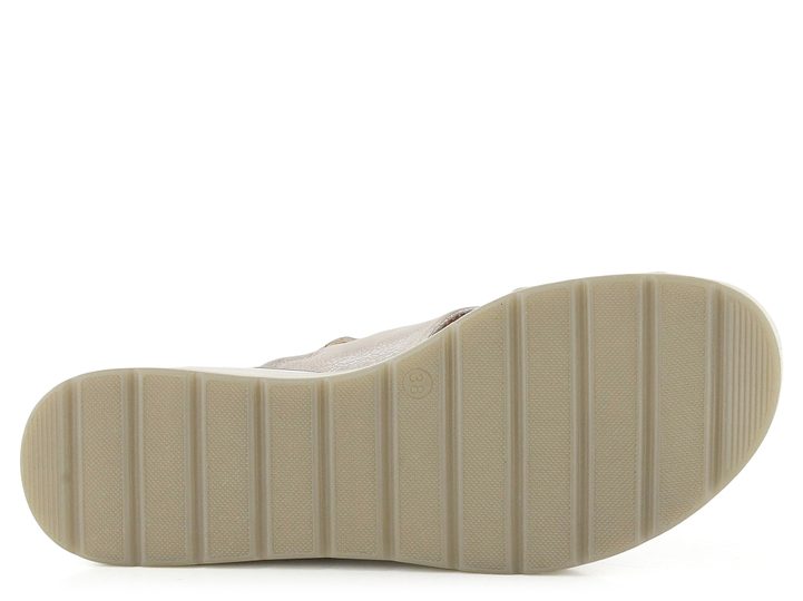 Caprice sandály na klínu Stone Metallic 9-28300-20