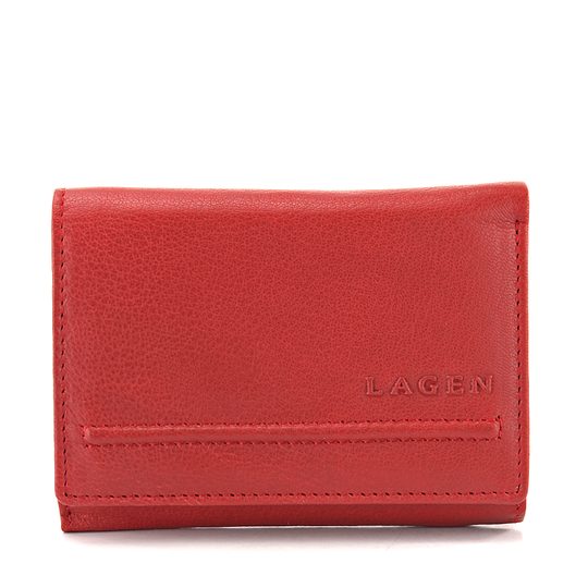 Lagen peněženka se zipovou kapsou Red LM-2520E/GK