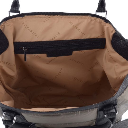 Hispanitas velká nylonová shopper kabelka topo/black BI254152