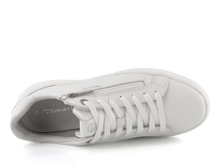 Tamaris bílé tenisky se zipem 1-23709-44